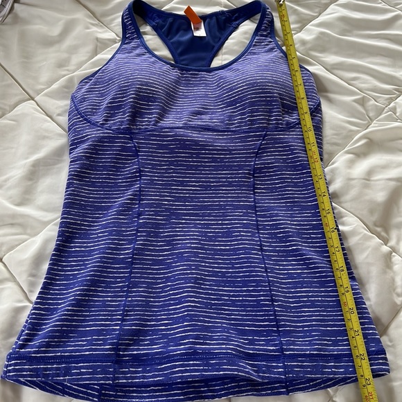 LUCY brand bluish purple 2pc set tank top and cropped legging gym attire sizeS/M - Picture 11 of 16